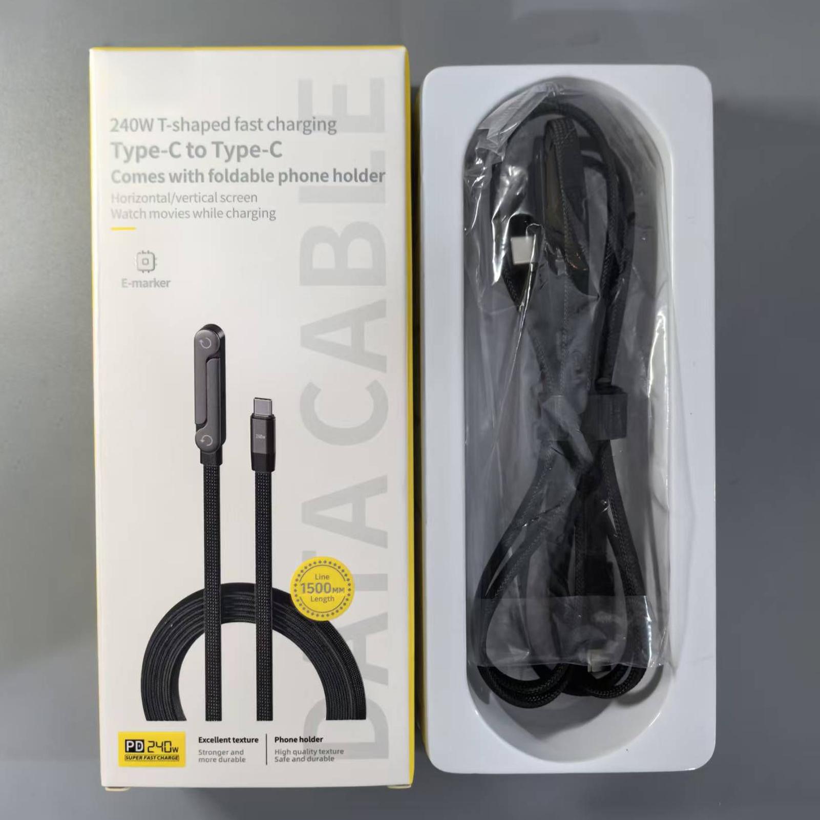 Tech Accessories For Home Office - Niewidoczny uchwyt z kablem do ładowania