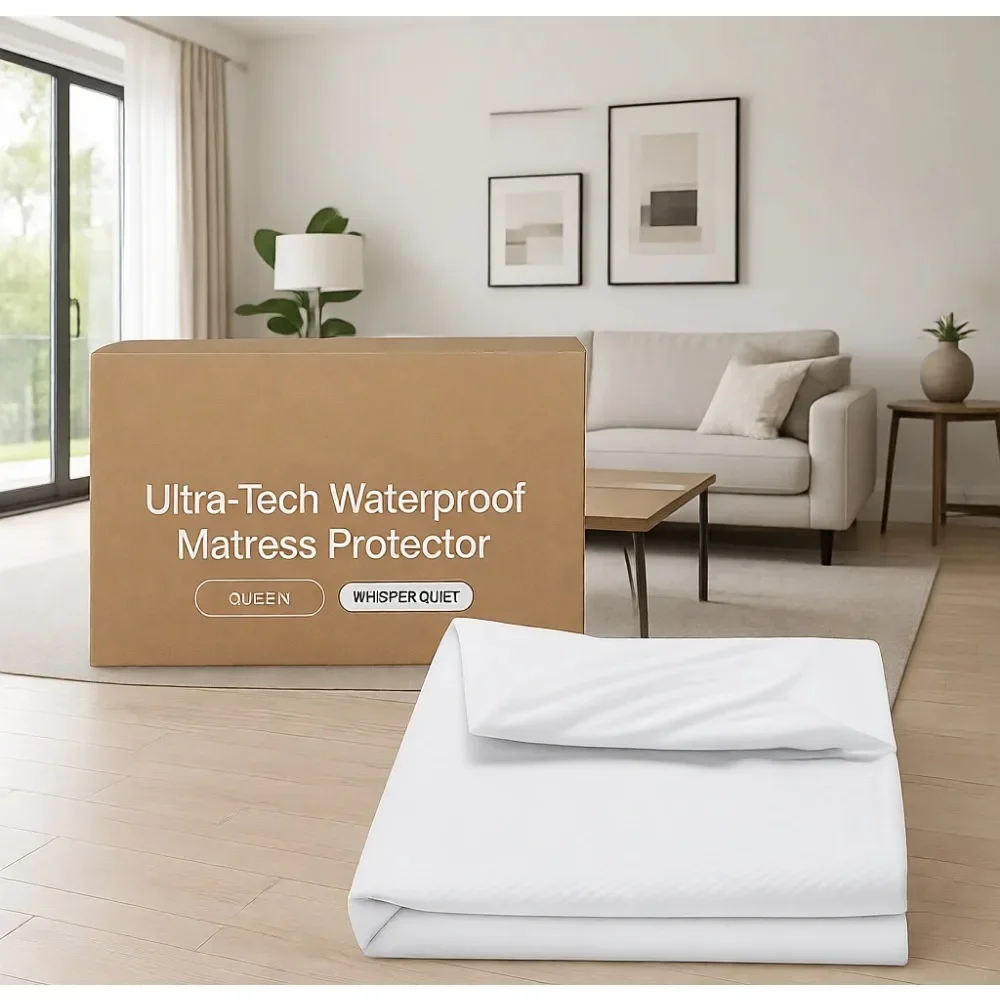 Tech Queen - Wodoodporny ochraniacz na materac Queen Ultra