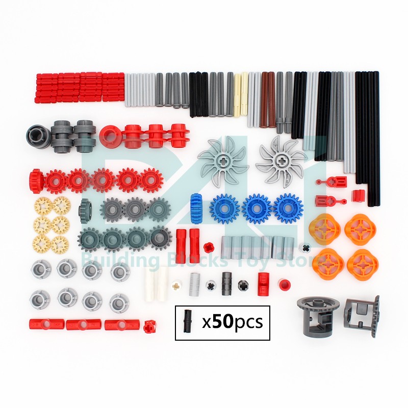 Tech Gear Accessories - 181 szt. Części Techniczne MOC Oś