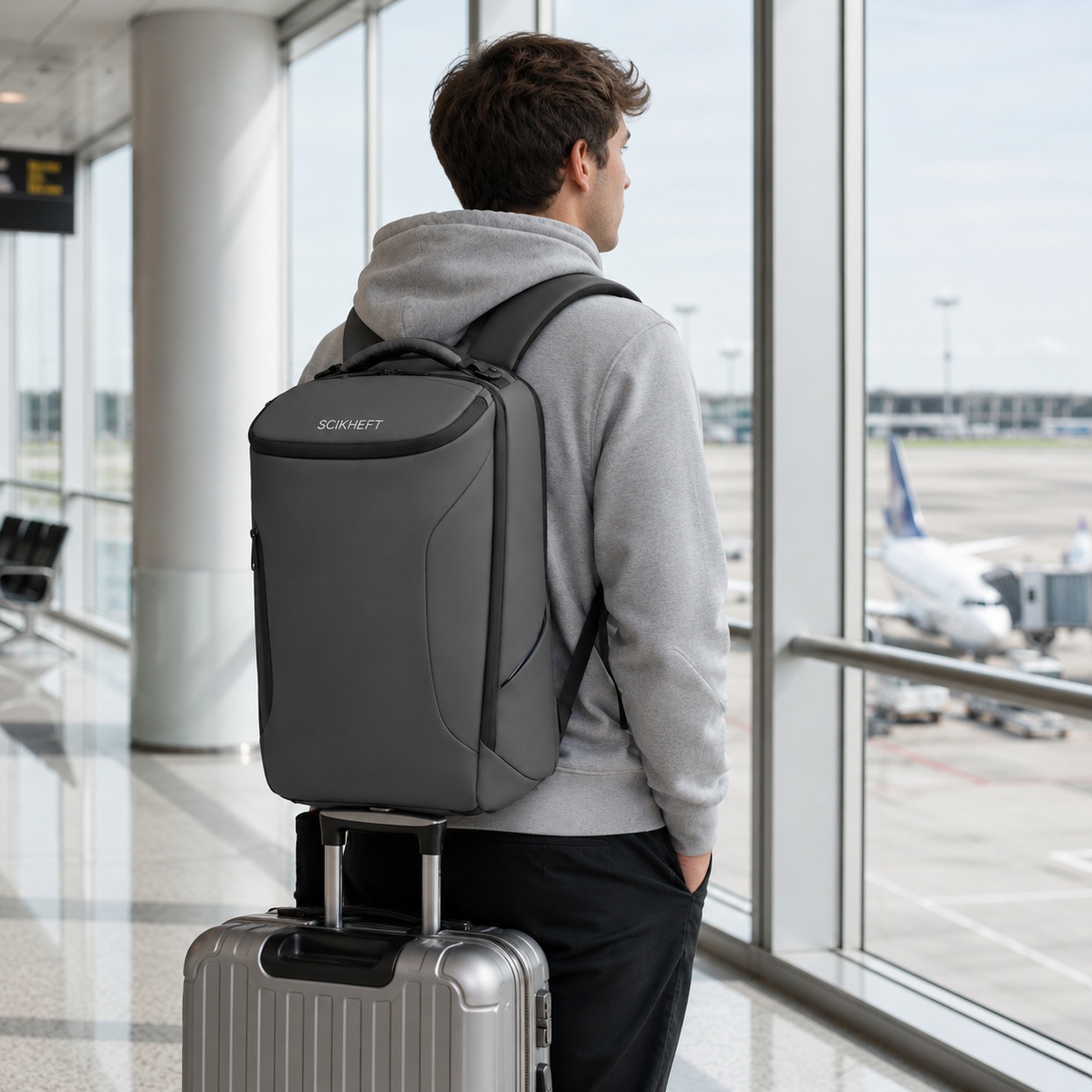 Tech Accessories Travel - 1 szt. Ergonomiczny plecak do dojazdów