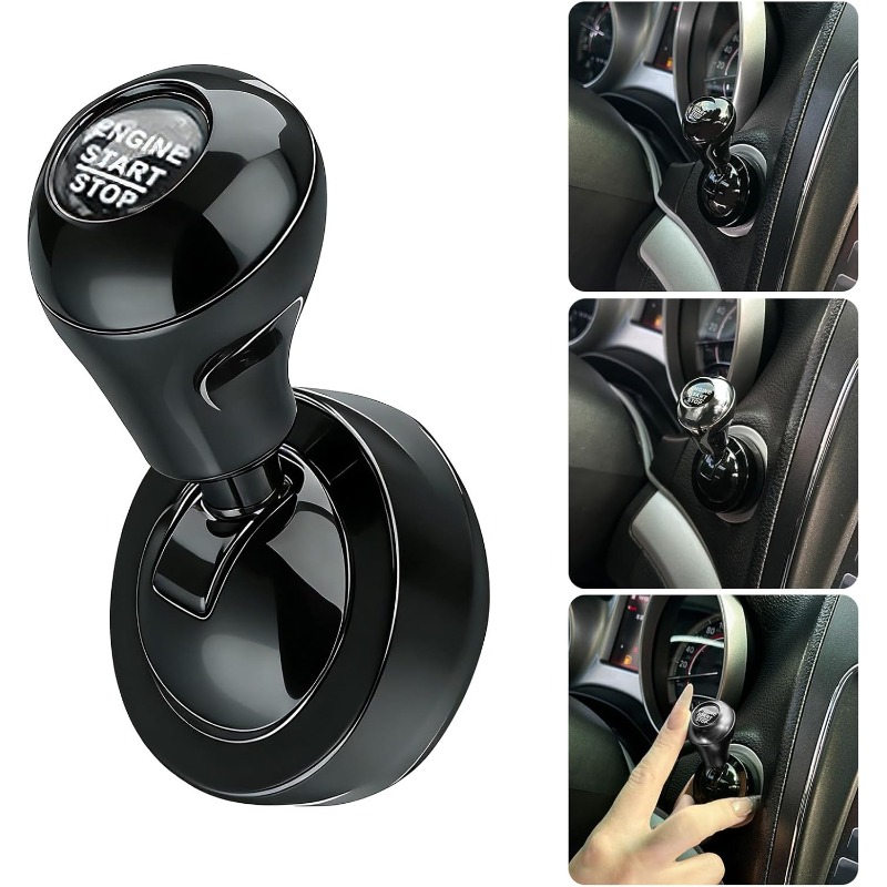 Tech Car Accessories - Dekoracja Retro Joystick, Przycisk Startu Samochodu