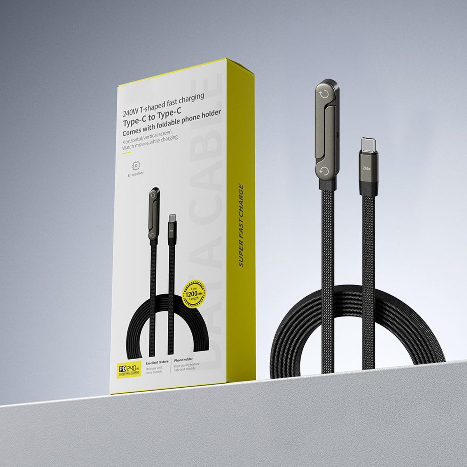 Tech Accessories For Home Office - Niewidoczny uchwyt z kablem do ładowania