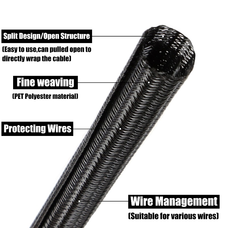 2/10m Czarna Oplotka Samozacis – Cable Sleeve Neoprene recenzja i cena
