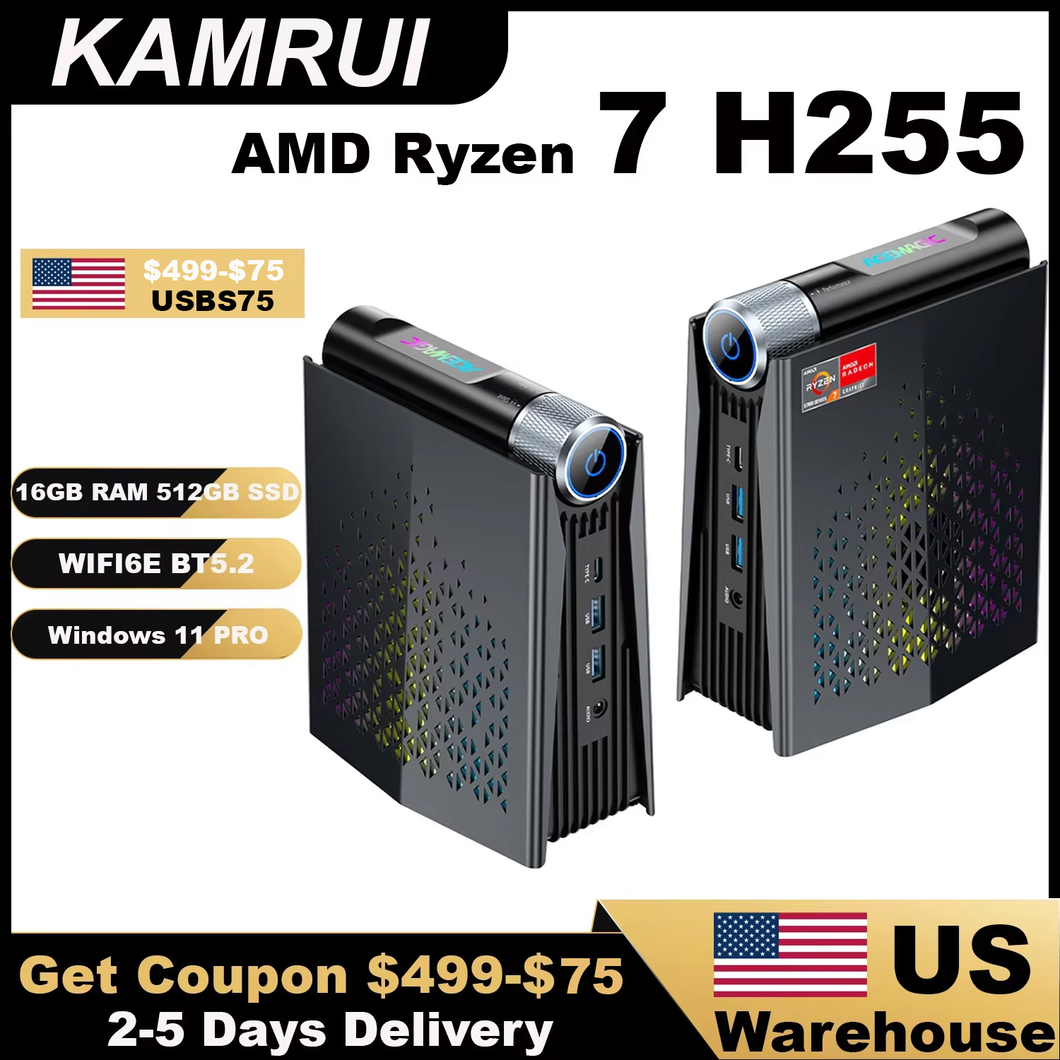 KAMRUI Gaming Mini PC Ryzen 7  – Amd Cpu Ryzen 7 recenzja i cena